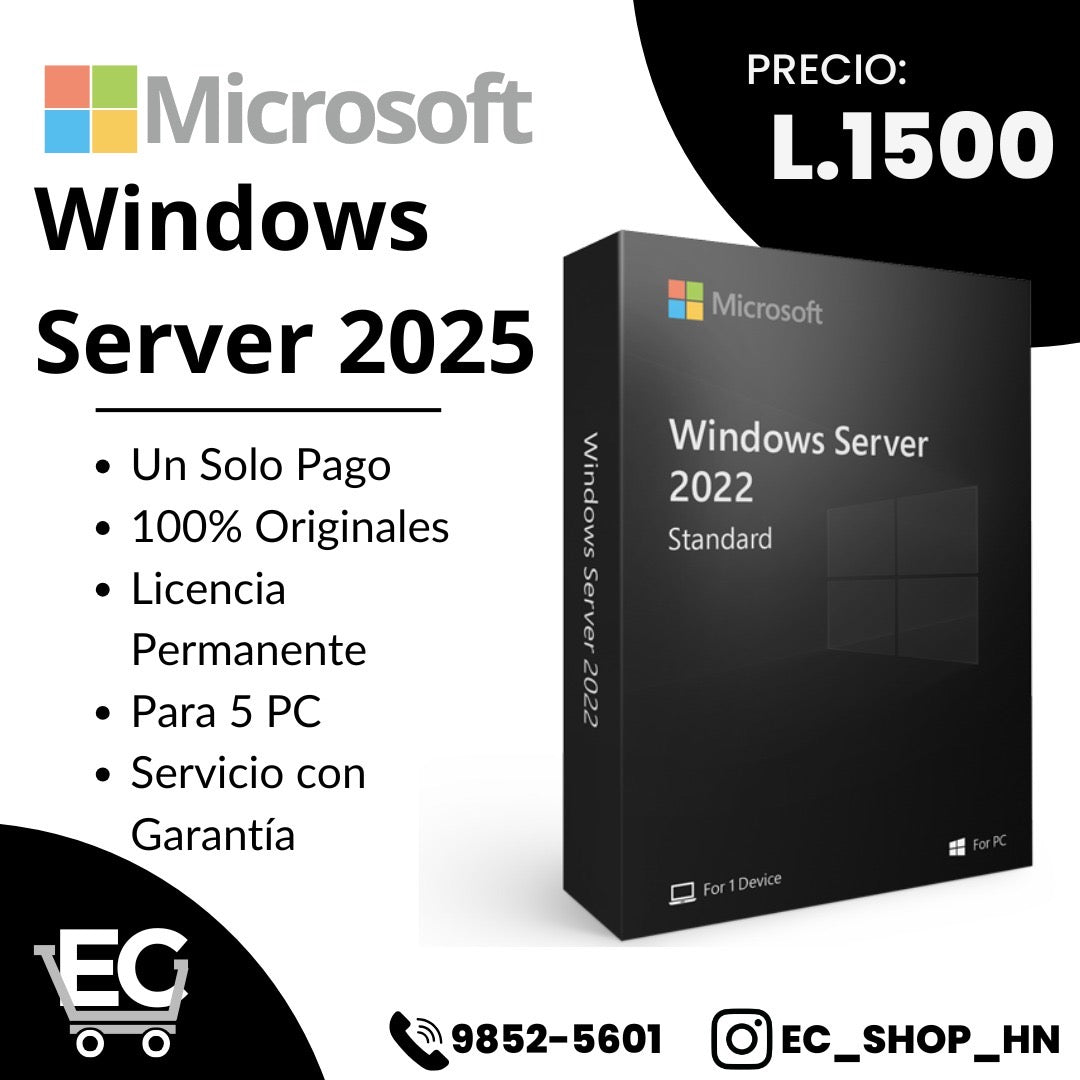 Licencia de Windows Server Standard