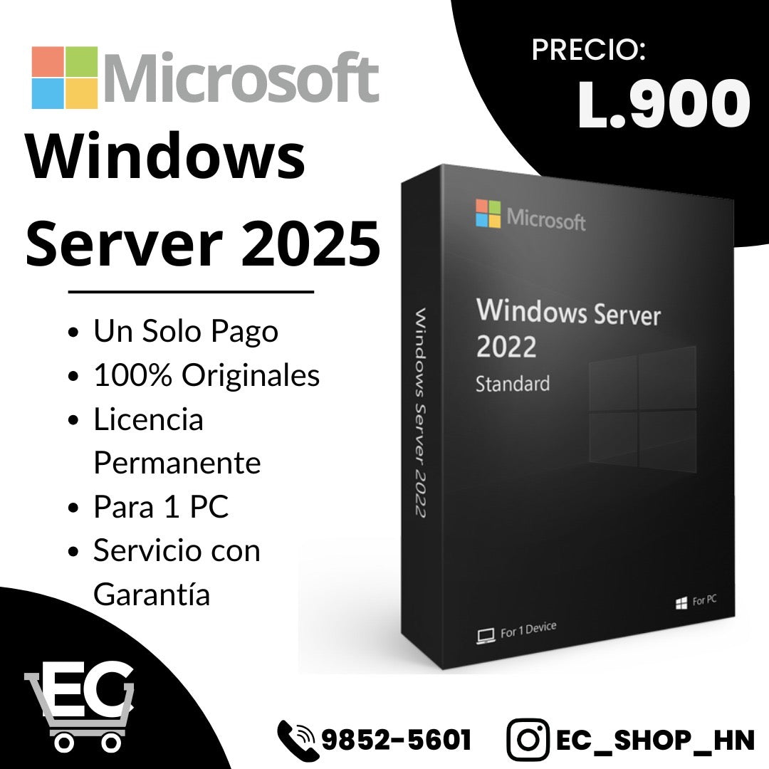 Licencia de Windows Server Standard